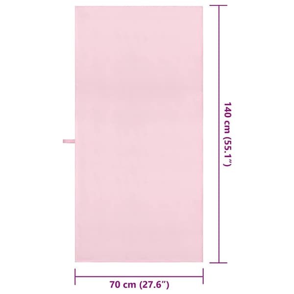 vidaXL Sportshanddukar 2 st Rosa 140 x 70 cm Polyester och polyamid