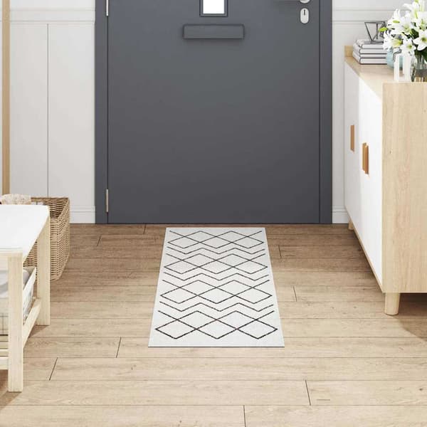 vidaXL Köksmatta Vit 150 x 45 cm Sammet