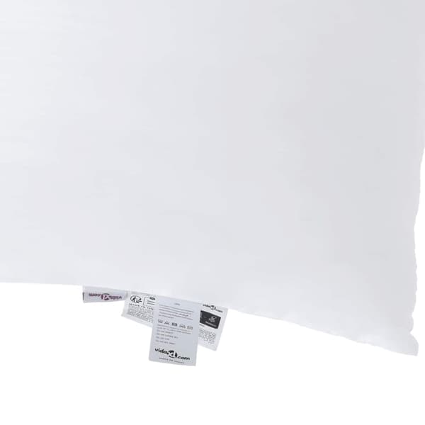 vidaXL Kudde med kudde 2 pcs Vit 61 x 41 x 20 cm Polyester