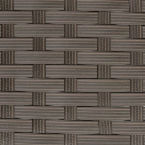 vidaXL Sofa L-formet med puter polyrotting brun