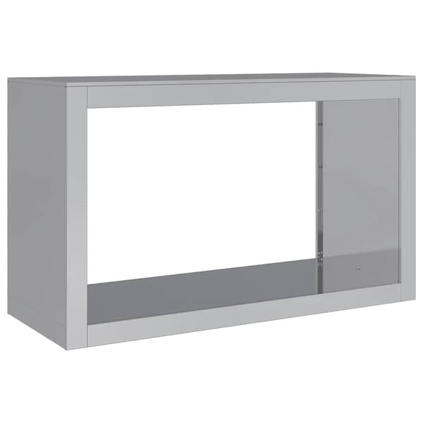 vidaXL Vedstativ 100x40x60 cm galvanisert stål