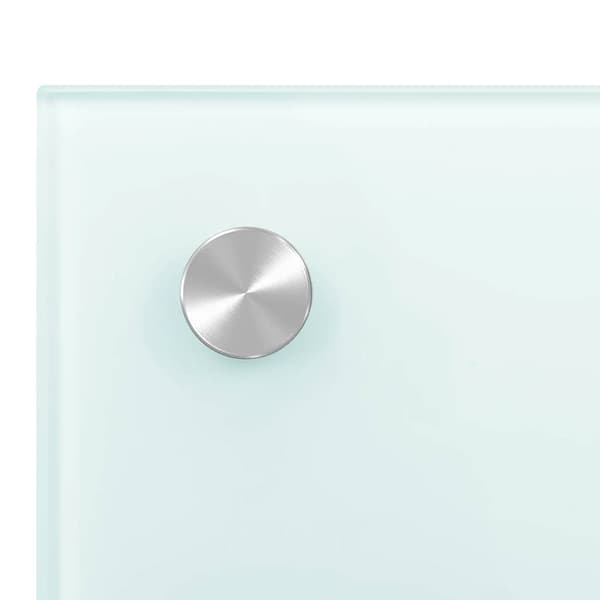 vidaXL Stänkskydd vit 90x60 cm härdat glas