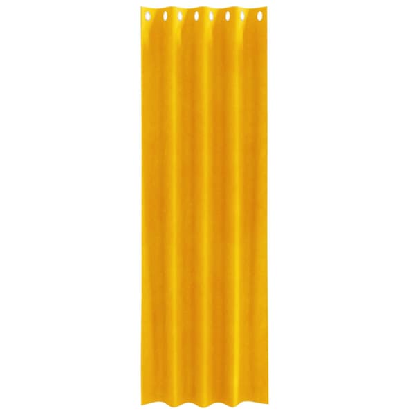 vidaXL Gardiner Senapsgul Polyester 140 x 245 cm