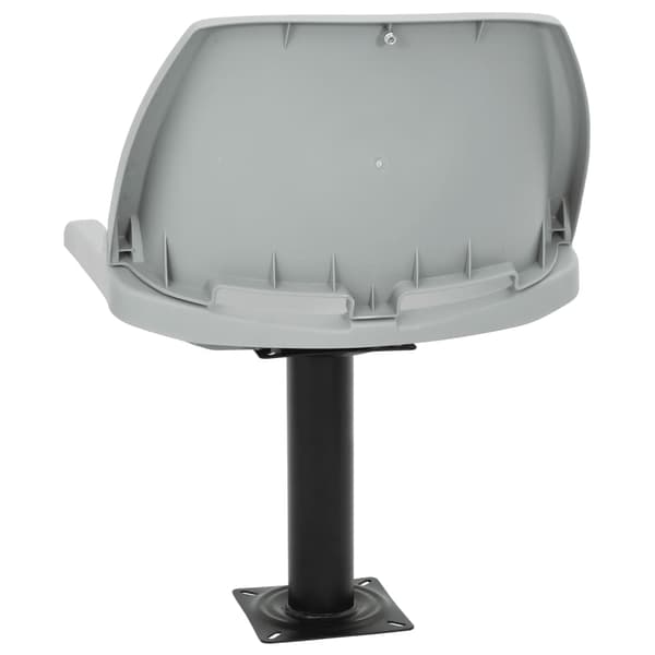 vidaXL Båtstol 2 delar fällbar utan dyna grå 48x51x41 cm
