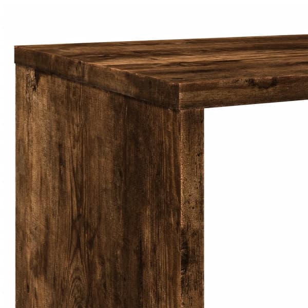 vidaXL Bokhylle røkt eik 132x29x141,5 cm konstruert tre