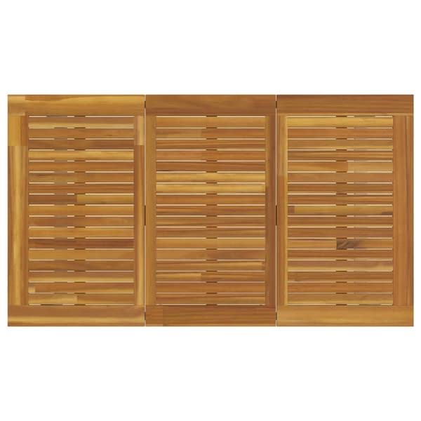 vidaXL Hage Spisegruppe 7 pcs Grå Solid akasietre