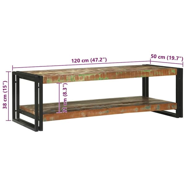 vidaXL Kommode 'ASKIM'91x40x95.5 cm Massivt träfuru