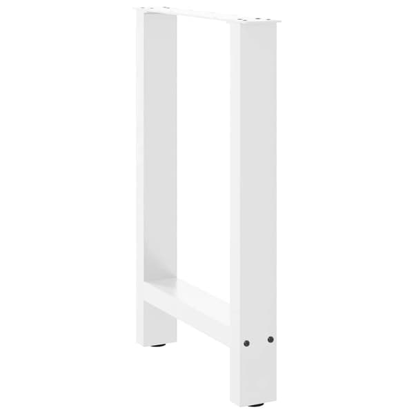 vidaXL Soffbordsben vit 2 st 50x(72-73) cm stål