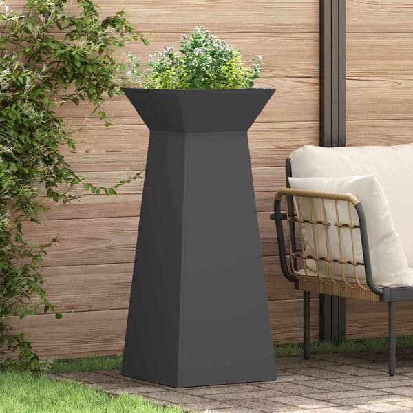 vidaXL Søyleplanter Svart 40 x 40 x 100 cm