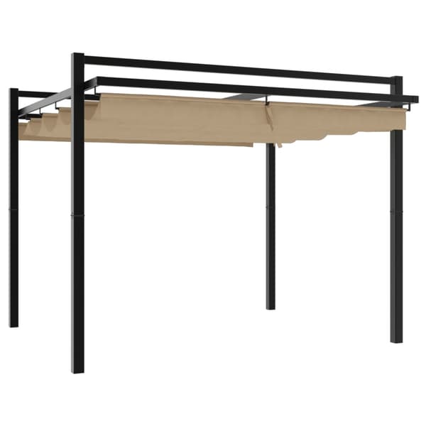vidaXL Markise Hvit 3,5 x 2,5 m Metall