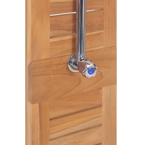 vidaXL Utomhusdusch massiv teak 70x75x204 cm