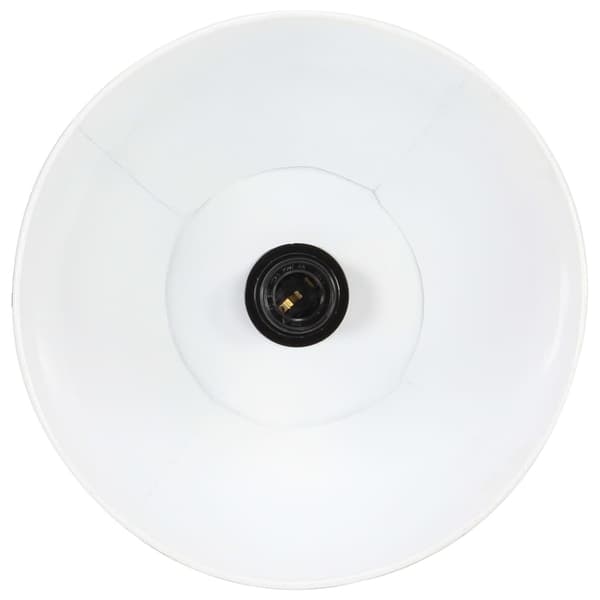 vidaXL Hengelampe 25 W hvit rund 28,5 cm E27