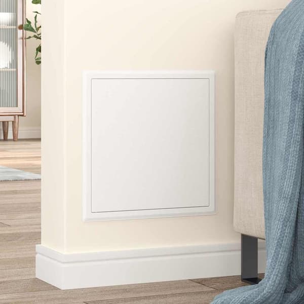 vidaXL Åtkomstpanel Vit 43.5 x 33 x 3 cm Stål