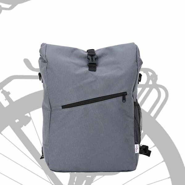 vidaXL Cykelväska Grå 33 x 16 x 60 cm Polyester