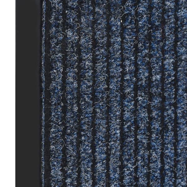 vidaXL Dørmatte stripet blå 80x120 cm