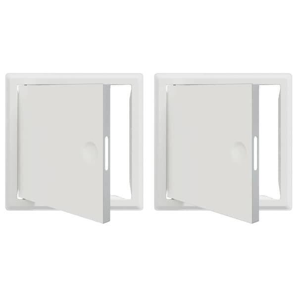 vidaXL Åtkomstpanel 2 pcs Vit 63 x 33 x 3 cm Stål