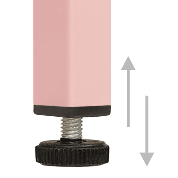 vidaXL Kommode rosa 80x35x101,5 cm stål