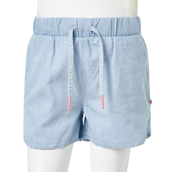 vidaXL Barnshorts mjuk denimblå 140