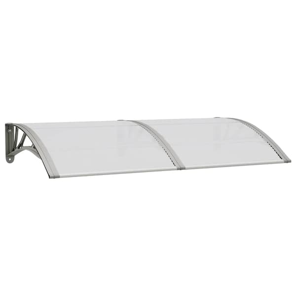 vidaXL Entrétak grå 150x75 cm polykarbonat