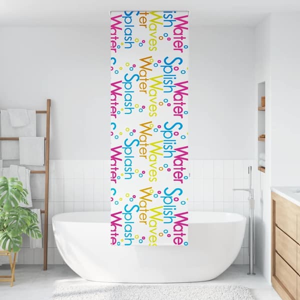 vidaXL Rullgardin för dusch 80x240 cm tyg bredd 76 cm