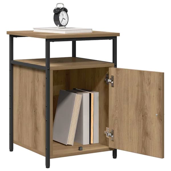 vidaXL Nattbordskap artisan eik Konstruert tre