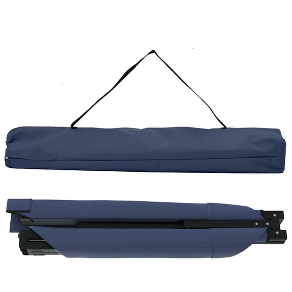 vidaXL Sammenleggbar camping seng 2 pcs Blå 210 x 80 x 46 cm