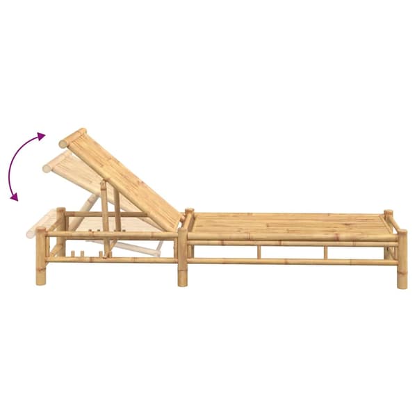 vidaXL Solstol 55x199x30 cm bambu