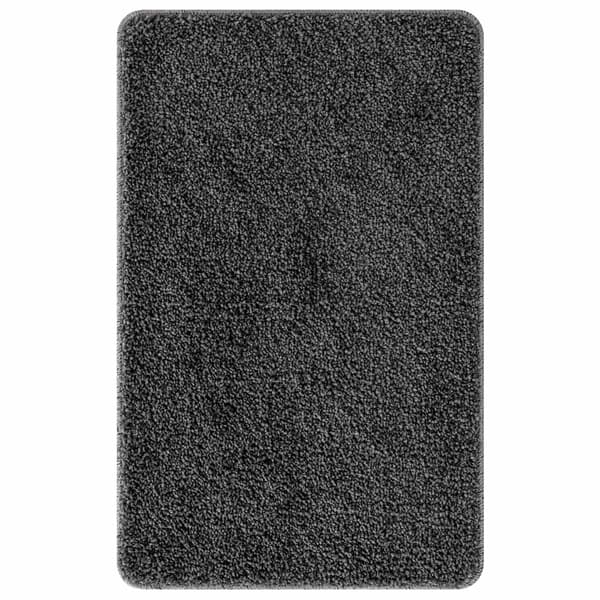 vidaXL Badmatta Mörkgrå 50 x 80 cm Polypropylen