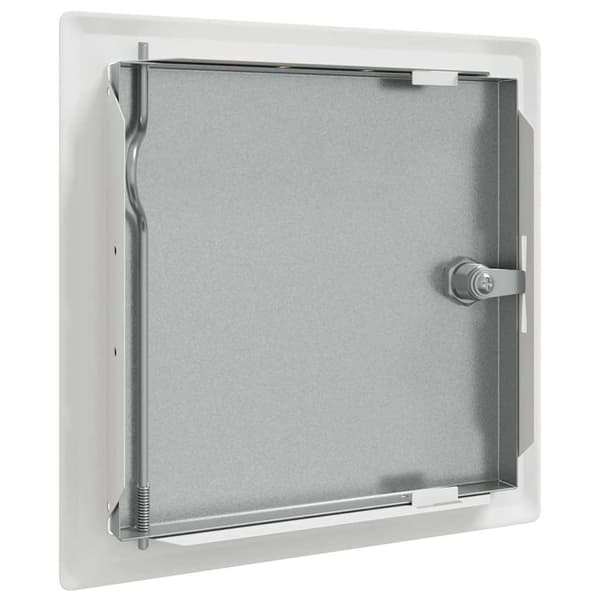 vidaXL Åtkomstpanel 2 pcs Vit 23 x 23 x 3 cm Stål