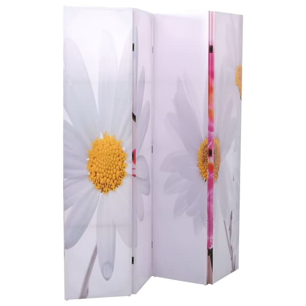 vidaXL Sammenleggbar romdeler 160x170 cm blomst