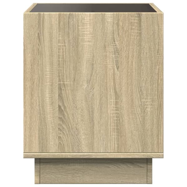 vidaXL Salongbord med Infinity LED sonoma eik 40x40x50 cm