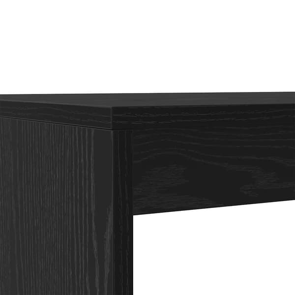 vidaXL Spisestuesett 2 pcs Svart eik Konstruert tre