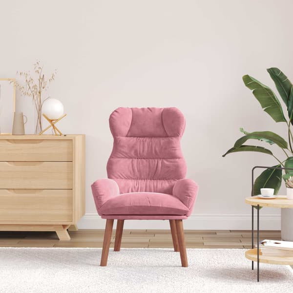 vidaXL fåtölj Rosa 69 x 74 x 93 cm Sammet