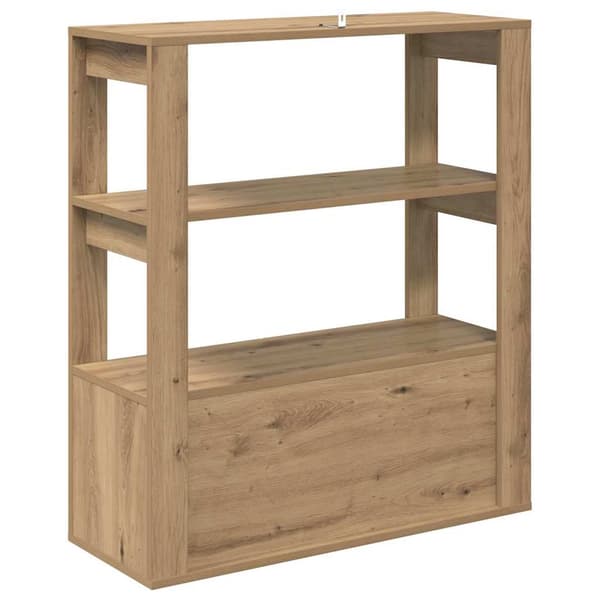 vidaXL Serviesskap artisan eik 30 x 80 x 90 cm Konstruert tre