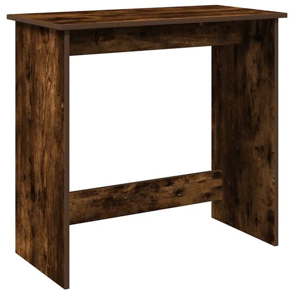 vidaXL Skrivebord røkt eik 80x40x75 cm konstruert tre