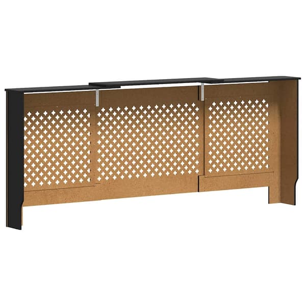 vidaXL Elementskydd MDF svart 205 cm