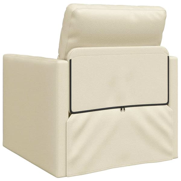vidaXL Soffsäng 60cm Kräm Konstläder