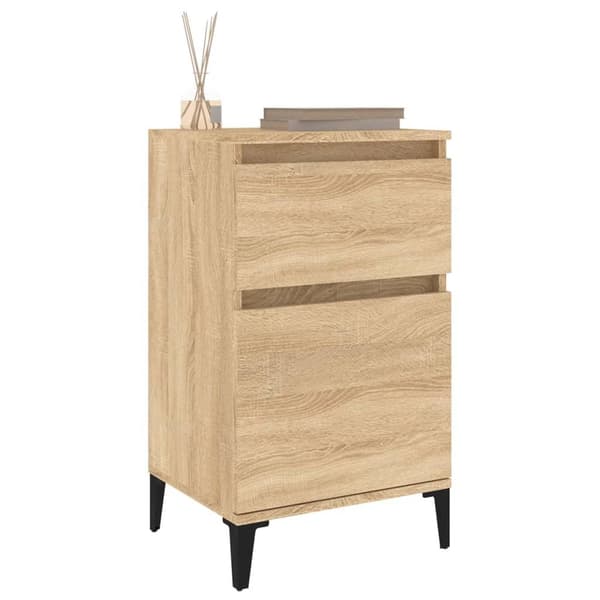 vidaXL Nattbord sonoma eik 40x35x70 cm