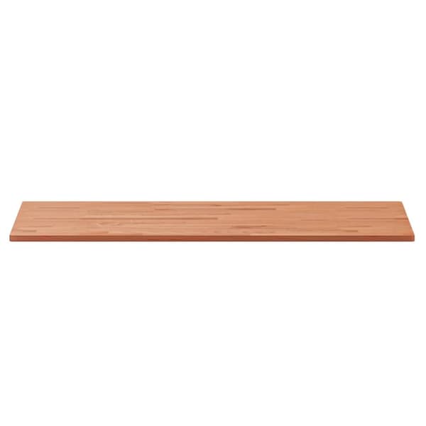vidaXL Bordplate 100x50x1,5 cm rektangulær heltre bøketre