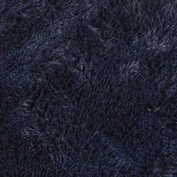 vidaXL Flossteppe med lang luv NAVARRA marine 120x120 cm polyester