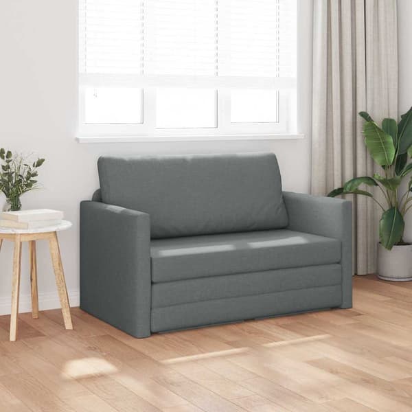 vidaXL Soffsäng 110cm Mörkgrå tyg