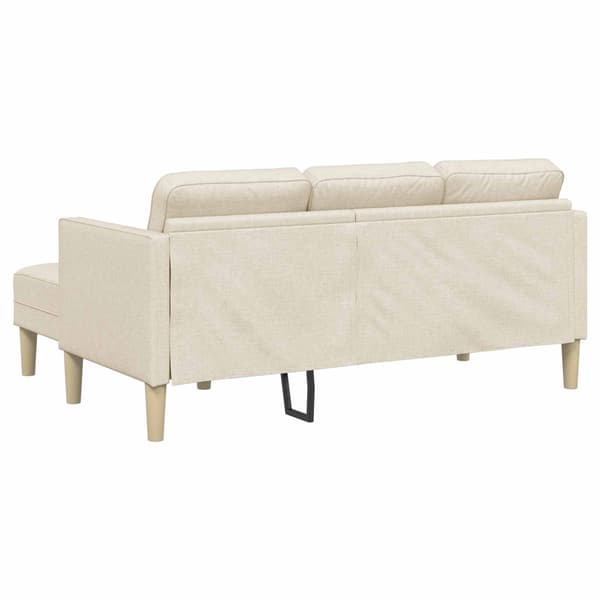 vidaXL Soffset med kudde 2 pcs Linne Polyester