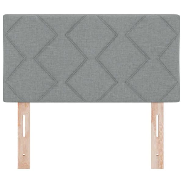vidaXL LED huvuddyna Ljusgrå 80 cm tyg