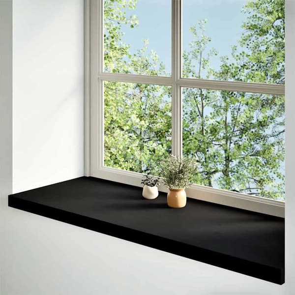 vidaXL Vinduskarmer 2 stk mørkebrun 110x40x2 cm heltre eik