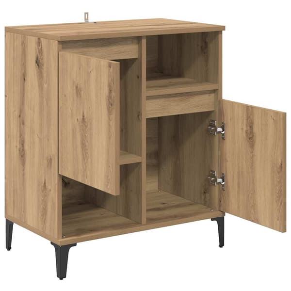 vidaXL Serviesskap Artisan Eik 60 x 35 x 70 cm Konstruert tre