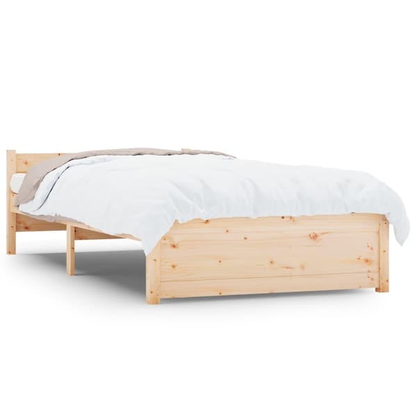 vidaXL Sengeramme heltre 75x190 cm