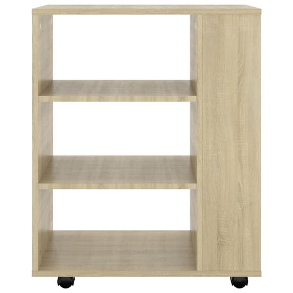 vidaXL Rulleskap sonoma eik 60x35x75 cm sponplate