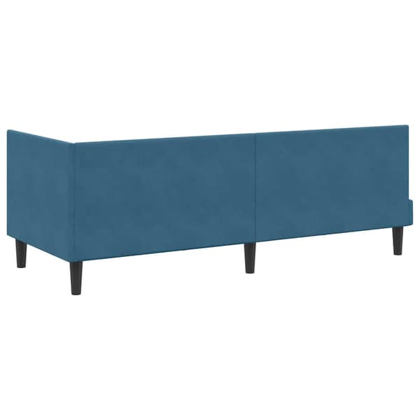 vidaXL Hörnssängram Blå 80 x 200 cm Sammet