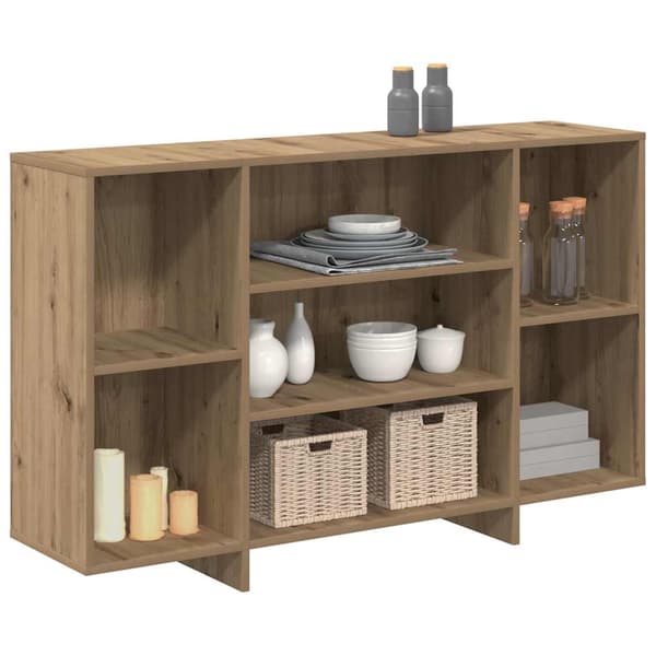 vidaXL Serviesskap Artisan Eik 120 x 30 x 75 cm Konstruert tre