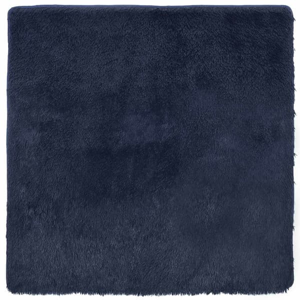 vidaXL Flossteppe med lang luv NAVARRA marine 240x240 cm polyester